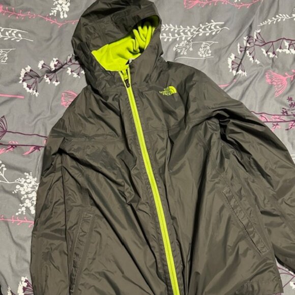 North Face Fleece lined windbreaker size XL YOuth - Picture 1 of 3